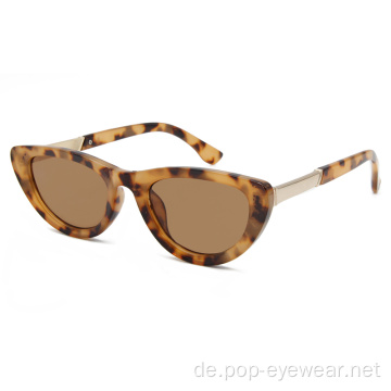 Vintage schmale Katzenaugen-Sonnenbrille für Damen